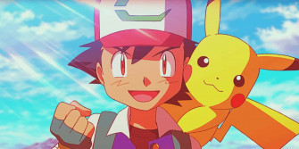 Ashand Pikachu Victory Pose Wallpaper