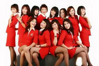 Air Asia Flight Attendants Are Taking The Promotional Photography For