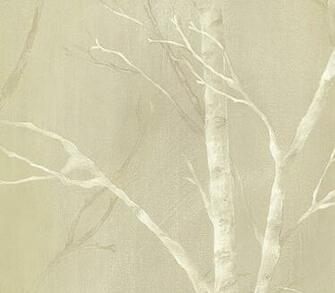 Birch Tree Silhouette Wallpaper Beige Trees