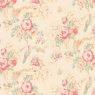 Country Floral Wallpaper Bird