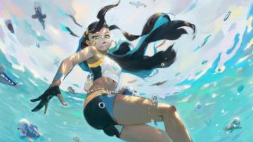 Nessa Underwater Pokemon Sword And Shield Gym Leader 4k Wallpaper
