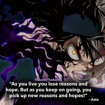 Motivational Asta Quotes From Black Clover Quote