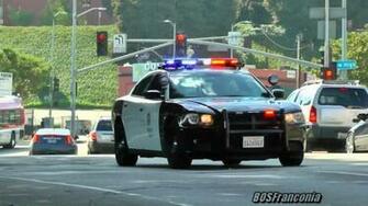 Lapd Dodge Charger Responding Pursuit Wallpaper