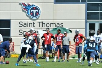 Jul Nashville Tn Usa Tennessee Titans Quarterbacks Zach