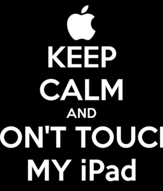 Keep Calm And Don T Touch My iPad Carry On Image