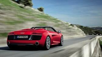 Audi R8 Spyder V10 Rear HD Wallpaper