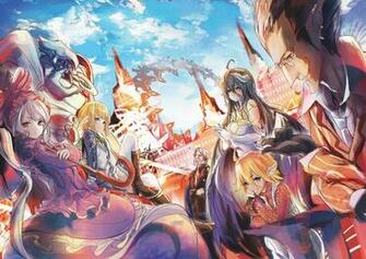 Anime Overlord Aura Bella Fiora Cocytus Shalltear Bloodfallen