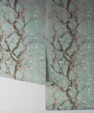 Japanese Floral Wallpaper Plum Blossom Kingdom Home Milton King