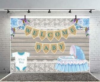 Amazon Leyiyi Cartoon Baby Shower Backdrop Kids 1st