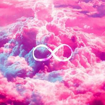 Galaxy With Infinity Sign Wallpaper Girly Symbol Bright