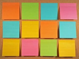 Sticky Notes Full Color Wallpaper S