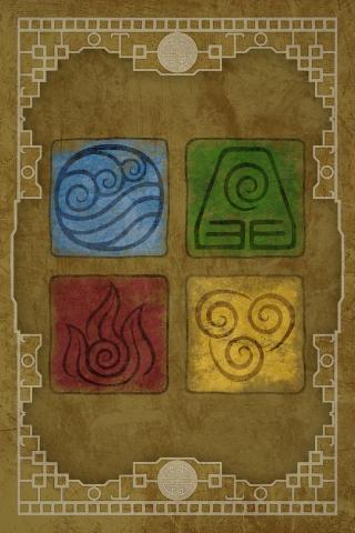 Avatar Elements iPhone Wallpaper With Color By
