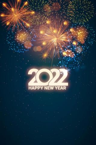 Fireworks In Honor Of New Year Happy