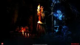 This Fantastic Holiday Themed Official Dragon Age Morrigan Wallpaper