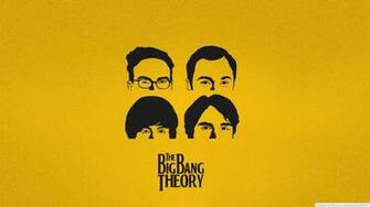 Minimalistic Yellow Background The Big Bang Theory Tv Shows Characters