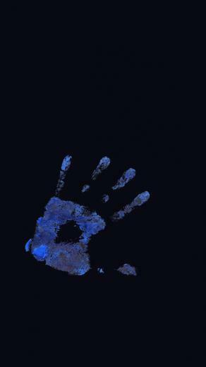 Hand Print Black Wallpaper For Lg G3