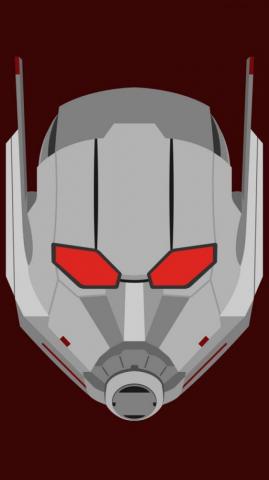 Ant Man Mask Superhero Minimal Wallpaper