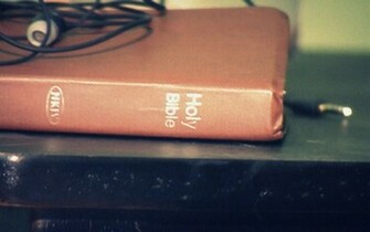 Holy Bible And Headset Wallpaper Christian