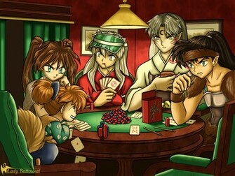 Wallpaper Poker Playing Dogs Cats