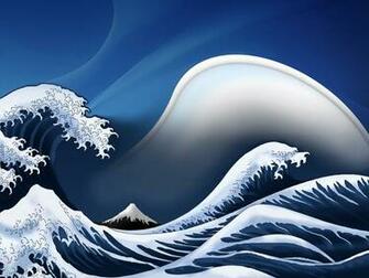 Retro Great Wave Wallpaper Myspace Background