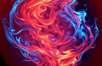 Red And Blue Fire Wallpaper