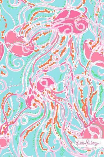 Lilly Pulitzer Summer Jellies Be Jammin iPhone Wallpaper Adorepics