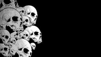 Desktop Wallpaper Skull Black And White