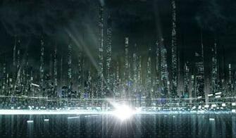 Tablet Futuristic City Wallpaper Background