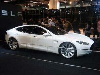 Original Tesla Sports Car Background Wallpaper