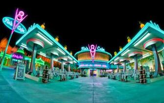 Cafe Cars Land Disney California Adventure Disneyland Wallpaper