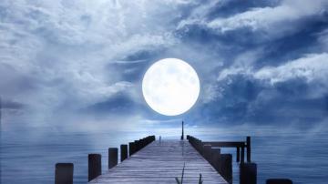Romantic Nature And Moonlight Image HD