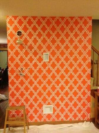 Quatrefoil Moroccan Tile Painted Wallpaper