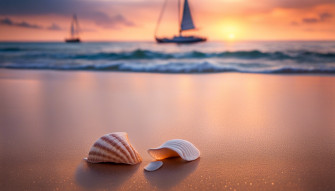 Blue Sea Beach HD Wallpaper