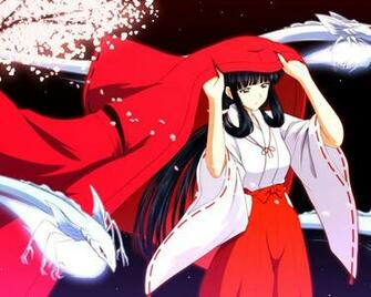 Kikyo Wallpaper Sit Boy Inuyasha Anime