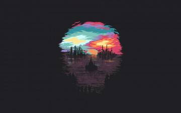 Dystopia Art Illustration Minimal Dark 4k Wallpaper