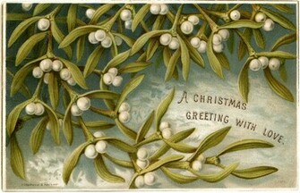 Old Fashioned Mistletoe Clip Art The Graphics Fairy