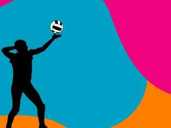 Colorful Volleyball Ball Background Background