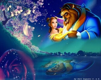 Beauty The Beast Disney Princess Wallpaper