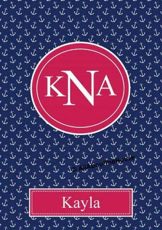 Binder Cover Desktop Background Nautical Anchor Personalised Monogram