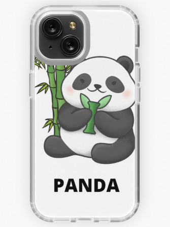Cute Panda Wallpaper iPhone Case By Ministryofart