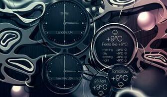 World Clock Wallpaper Black Live Pro