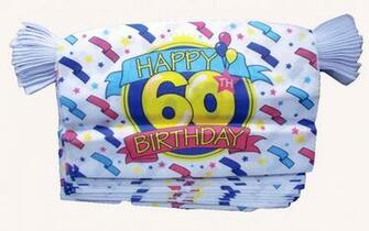 Happy 60th BirtHDay Bunting Metres Flags