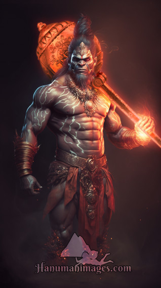 Lord Hanuman HD Phone Wallpaper Super Powerful 8k Image