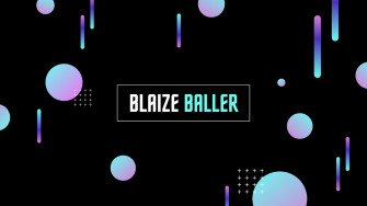 Black Purple And Cyan Neon Noir Vaporwave Sports Banner