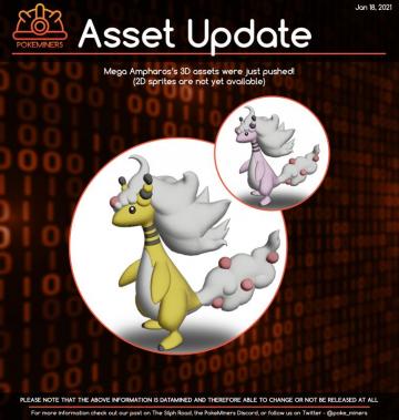 Mega Ampharos 3d Assets Have Been Pushed R Thesilphroad