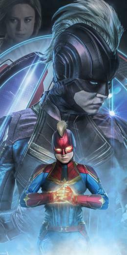 Wallpaper Avengers Endgame Captain Marvel