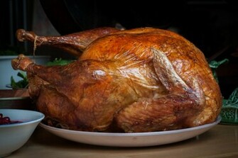 Thanksgiving Turkey Dinner HD Wallpaper Food
