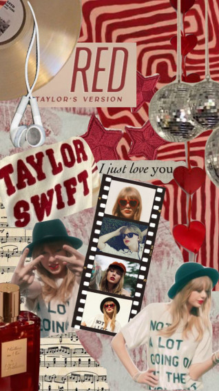 Red Taylorswift Collage Taylor Music Swift