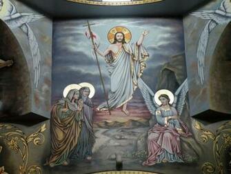 Resurrection Icon Saint Mary Archangel Michael Coptic Orthodox