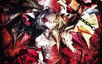 Touhou Devil Wings Flandre Scarlet C53 Ivy Wallpaper